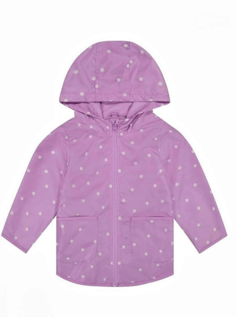 simple joys by carter's Baby Girls' 12m Water-Resistant Hood Rain Jacket Purple